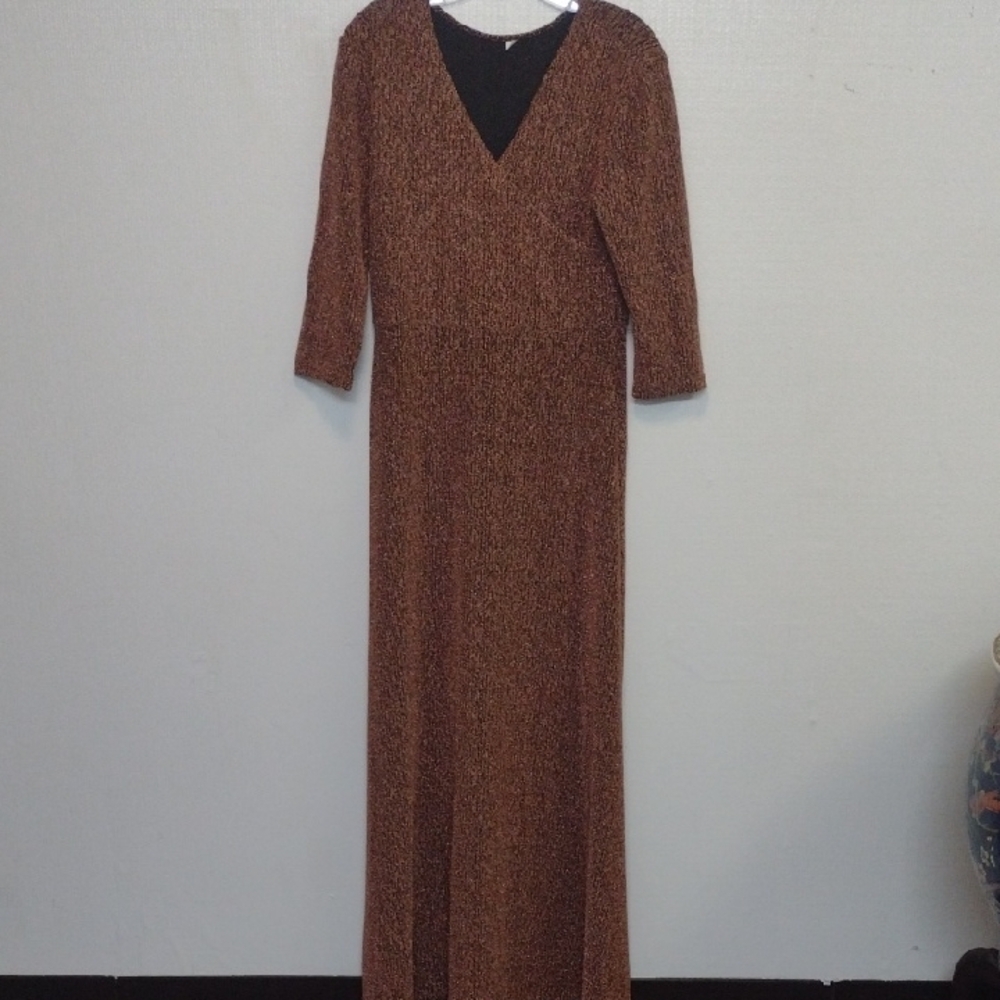 Elegant Brown Maxi Dress